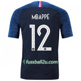 Günstige Fußballtrikots Frankreich Mbappe 12 Heimtrikot WM 2018